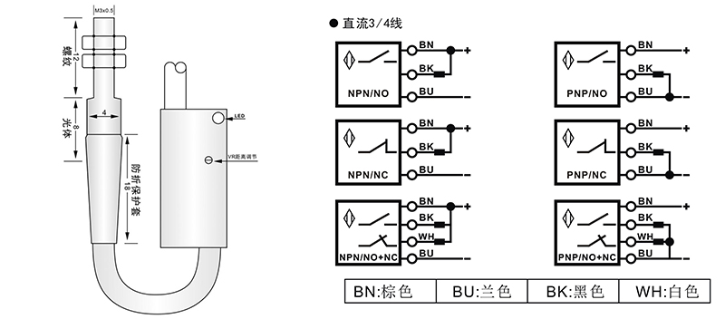 M3光電開(kāi)關(guān)漫反射式 M3光電開(kāi)關(guān)漫反射式