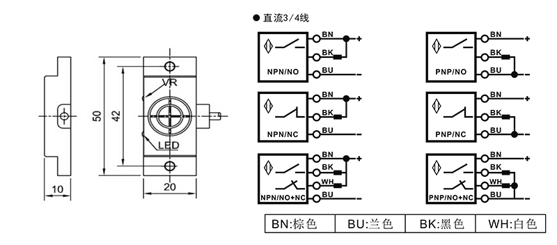 DC Q20三線電容式接近開關(guān) DC Q20三線電容式接近開關(guān)