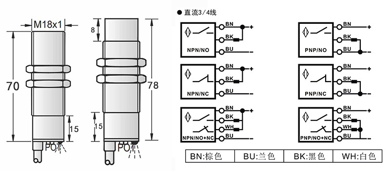 M18 銅管 出線式接近開關(guān) M18 銅管 出線式接近開關(guān)